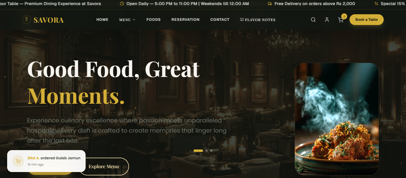 Savora Fine Dining